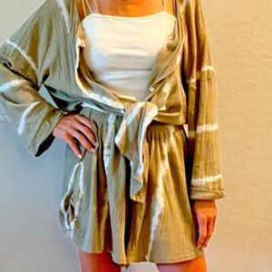 Free people tunic short set